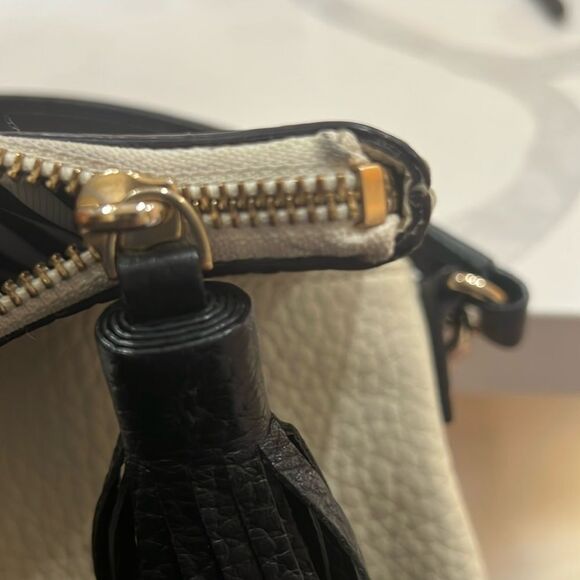 Kate Spade Cream and Dark Blue Leather Crossbody Bag - Picture 4 of 8